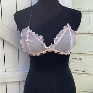 Vintage 100% silk bralette